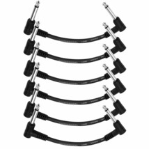 6 Inch Guitar Patch Cable Guitar Effect Pedal Cables Black 6 Pack - $30.39