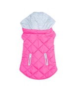 Quilted Weekender Pink &amp; Gray Sweatshirt Hoodie with Removable Hood Size... - $649.56 MXN
