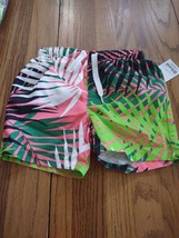 City Streets Size 12 Months Palm Leaves Boys Swim Suit - $13.86