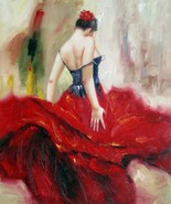 20x24 inches Fiery dance  stretched Oil Painting Canvas Art Wall Decor m... - £63.87 GBP