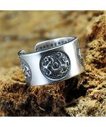 V.YA Vintage 999 Sterling Silver, Mythical Animal, Buddhism Heart Sutra ... - £25.95 GBP