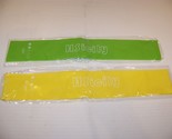 HSICILY RESISTANCE BANDS EXTRA LIGHT YELLOW, LIGHT GREEN - $8.09