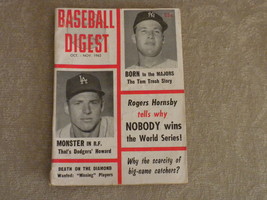 Baseball Digest Frank Howard, Tom Tresh, Juan Marichal, Pete Runnels Nov 1962 - £12.78 GBP