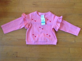  FIRST IMPRESSIONS Baby Girl 24M Pink Dressy Sweater w/Bows Design  - £18.87 GBP