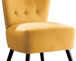 Imani Velvet Accent Chair, Yellow, By Homelegance. - $215.94