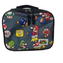 Super Mario Lunch Box Gray and Black - $9.00