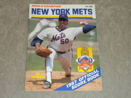 1987 New York Mets Scorebook Sid Fernandez, Tim Teufel, HoJo, Stottlemyre Fine - £4.63 GBP