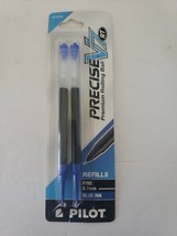 Pilot Precise V7 RT Rolling Ball Refills Fine 0.7mm Blue Ink 2pk - £2.33 GBP