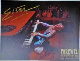 Elton John Signed Lithograph - Numbered - Yellow Brick Road Tour 16&quot;x 20&quot; w/coa - £846.36 GBP