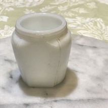 Woodbury&#39;s White  Milk Glass Face Cream Jar~vintage  No Lid - £4.65 GBP
