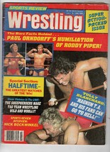 VINTAGE July 1986 Sports Review Wrestling Magazine Rowdy Roddy Piper Orn... - $14.84