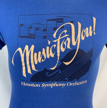 Vintage Houston T Shirt Single Stitch Symphony Orchestra USA Medium 80s 90s - £19.82 GBP