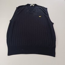 Augusta National Golf Shop Men's Cable Knit Black Spun Sweater Vest Size XL image 8