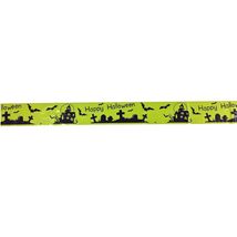Happy Halloween Graveyard and Haunted House Banner Tape Party Decoration... - $8.98