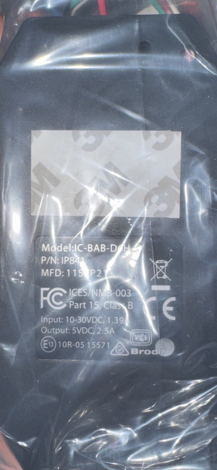Brodit Power Supply for Nautiz X6 Vehicle Dock IP841 - $10.75