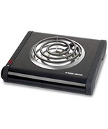 BLACK+DECKER SB1001B Single-Burner Portable Buffet Range, Black - $42.68