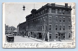 Windham and Main Street View Bellows Falls Vermont VT 1908 DB Postcard P13 - £12.22 GBP