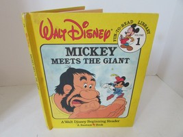 DISNEY FUN TO READ LIBRARY VOL.1 MICKEY MEETS THE GIANT 1986 CHILDRENS BOOK - $4.90