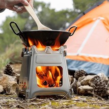 Collapsible Stainless Steel Camping Stove - £23.57 GBP