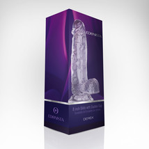 Derek 8&#39;&#39; Dildo With Suction Cup Clear - £22.87 GBP