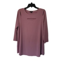 Alfani Classy Shirt Blouse ~ Sz L ~ Pinkish/Purple ~ Long Sleeve - £17.97 GBP