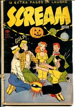 Scream #17 1947-Halloween cover-spin the bottle-man in drag-G - £146.16 GBP