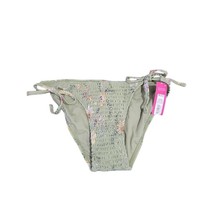 NWT Xhilaration Medium 4-6 Green floral hipster bikini bottom - £7.17 GBP