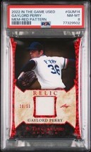 Gaylord Perry 2022 Leaf In The Game Used Jersey #43/50 HOF 300 Game Winner PSA 8 - £29.31 GBP