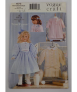 VOGUE CRAFT PATTERN #676 18&quot; VOGUE DOLL COLLECTION OLD FASHIONED DOLL UN... - $9.99