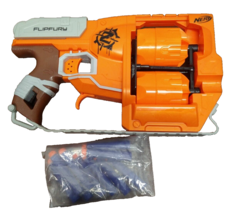 Nerf Zombie Strike FlipFury Flip Fury Blaster Dart Gun With Darts  - £15.97 GBP