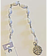Jerusalem Cross Charm 1 Decade Rosary Bracelet,New from Bethlehem # HLYL... - $15.59