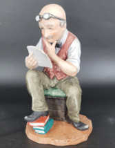 Vintage Porcelain Figurine Pucci Arnart “The Accountant” 7.5” Signed #3786 - £28.11 GBP