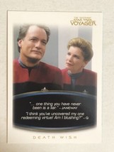 Quotable Star Trek Voyager Trading Card #32 Kate Mulgrew John DeLancie - $1.97