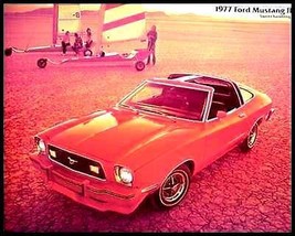 1977 Ford Mustang II Dlx Color Brochure Cobra Mach I - £4.74 GBP