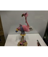 Character Creations Pink flamingo 12 1/2” x 4 1/2”  lavender hat new 100... - $47.99