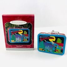 Hallmark Keepsake Ornament &quot;Superman&quot; Lunch Box 1998 3&quot;x2&quot; Opens MINT - £11.09 GBP