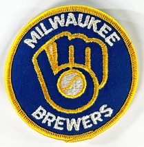 Vintage 1980s Baseball Team Patch Milwaukee Brewers Wisconsin Official Mlb - £4.73 GBP