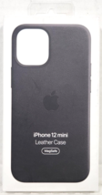 Apple Leather Case for iPhone 12 Mini - Black MHKA3ZMA - £17.41 GBP