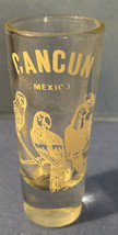 Vintage Cancun Mexico Shot Glass - Parrots / Birds - $5.47