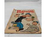 POPEYE #28 (Dell 1954) Front Cover Detacthed Vintage Comic Book The Sail... - $17.81