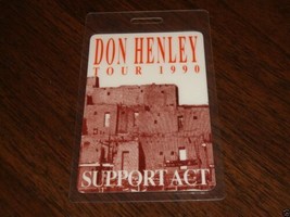 DON HENLEY ORIGINAL LAMINATE BACKSTAGE TICKET PASS  Eagles 1990 SUMMER T... - £18.36 GBP