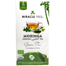 Organic Moringa Green Tea Superfood 25 Teabags Miracle Tree Caffeine Free - £11.95 GBP