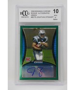 2008 Bowman Chrome Rookie AU Green Jonathan Stewart /150 Rookie Beckett ... - $168.29