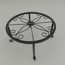 WSJYKN Flower pot holders Wrought Iron Flower Pot Holder with Floral Design - €19,96 EUR
