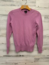 Theory Pullover Sweater Small Pink 100% Cashmere Long Sleeve Crew Neck READ - £20.82 GBP