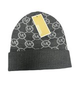 New Michael Kors Knit 2 Pc Hats Gloves Camel Logo OSFM 53834C MSRP $96 - $61.67 CAD