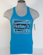 Hurley Signature Premium Fit Blue Tank Muscle Shirt Mens NWT - $34.99