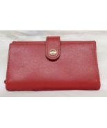 COACH Women's Wristlet Phone Card Wallet Xgrain Leather Red Color - $29.99