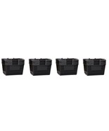 Shopping Basket Durable Black Plastic with Metal Handles Set of 20 - €164,97 EUR