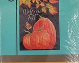 Welcome Fall Pumpkins Small Garden Porch Flag 12.5”x18” #2416871 Rain or... - $8.00